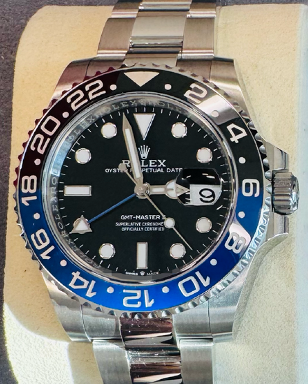 2026 Rolex GMT-Master II "Batman" 40MM Black Dial Oyster Bracelet (126710BLNR)