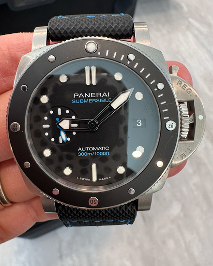 2022 Panerai Submersible 1950 3 Days 42MM Black Dial Rubber Strap (PAM01683)