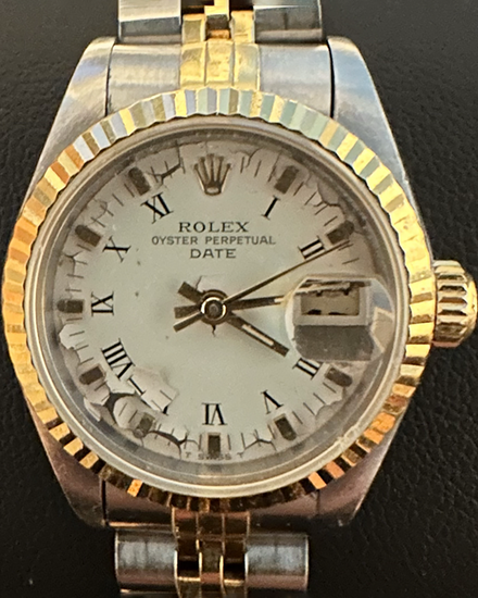 Rolex Lady-Datejust 26MM White "Buckley" Dial Two-Tone Jubilee Bracelet (69173)