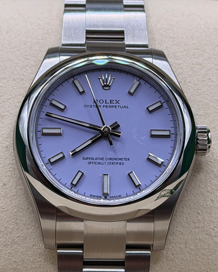 2026 Rolex Oyster Perpetual 31MM Lavender Dial Oyster Bracelet (277200)