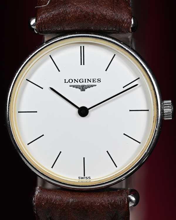 No Reserve - Longines La Grande Classique 29MM Quartz White Dial Aftermarket Leather Strap (L4.135.4)