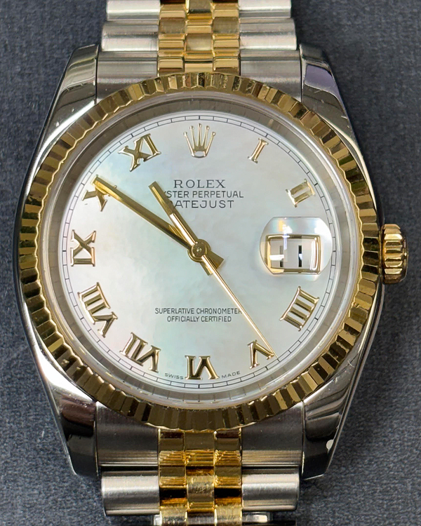 2006 Rolex Datejust 36MM Mother of Pearl Dial Two-Tone Jubilee Bracelet (116233)