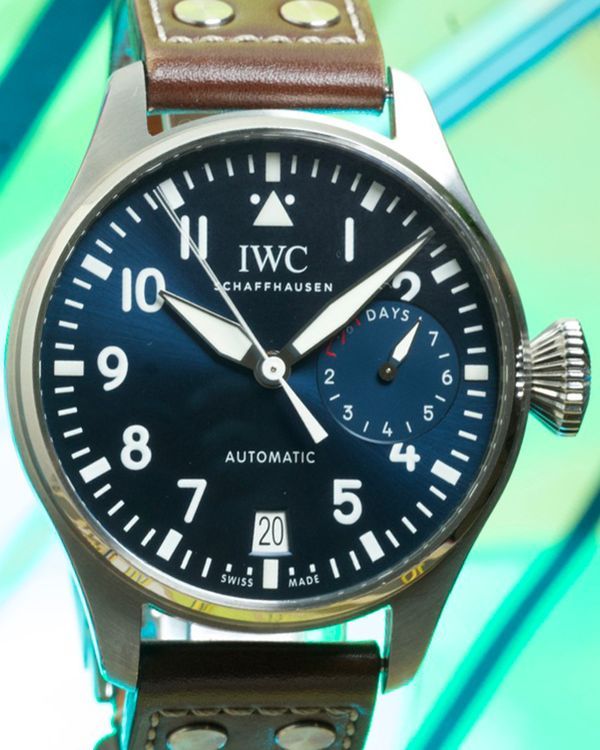2019 IWC Schaffhausen Pilot "Le Petit Prince" 46.2MM Blue Dial Leather Strap (IW500916)