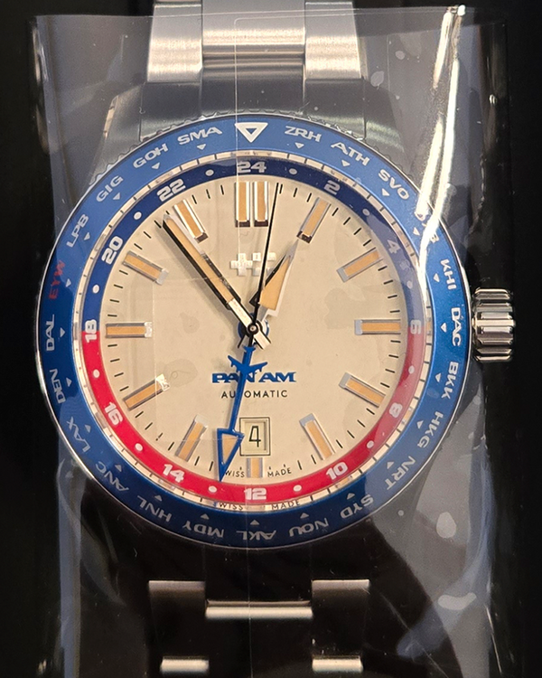 2026 Christopher Ward C60 Clipper GMT L. E. 42MM Cream Dial Steel Bracelet (C6043AB)