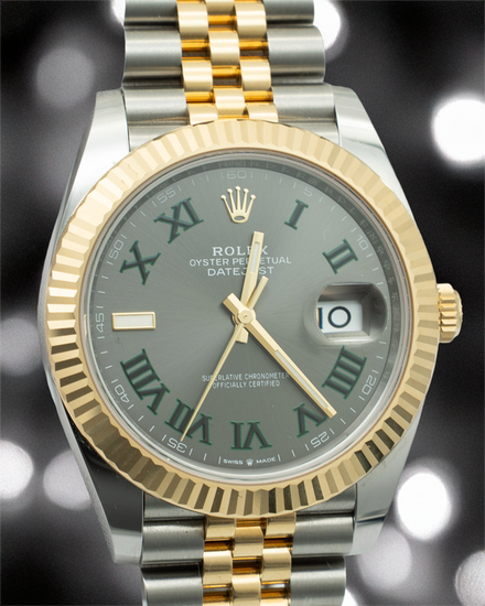 2025 Rolex Datejust "Wimbledon" 41MM Slate Dial Two-Tone Jubilee Bracelet (126333)