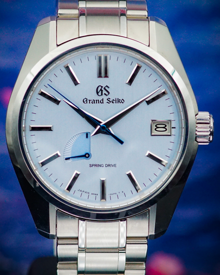 2022 Grand Seiko Heritage Collection Spring Drive "Soko Frost" 40MM Blue Dial Steel Bracelet (SBGA471)