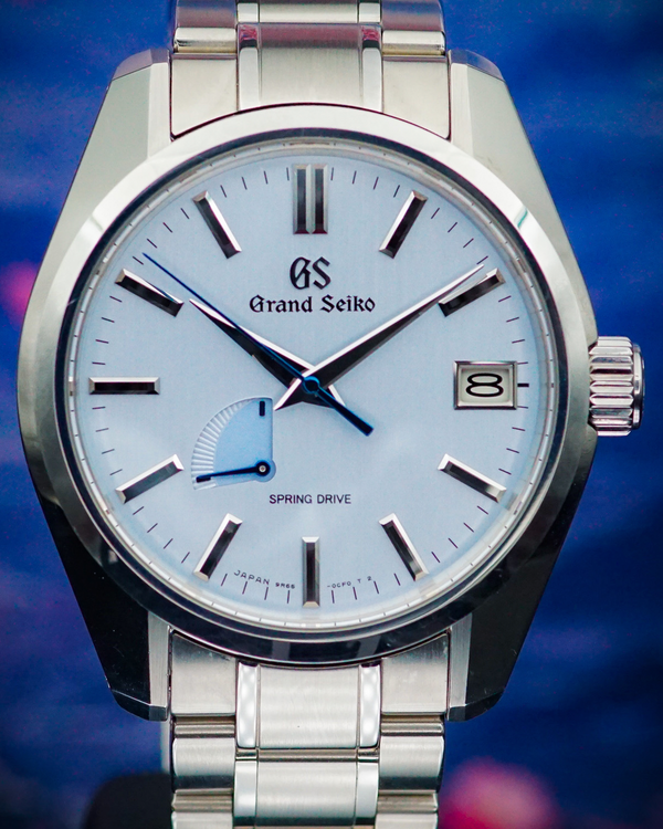 2022 Grand Seiko Heritage Collection Spring Drive "Soko Frost" 40MM Blue Dial Steel Bracelet (SBGA471)