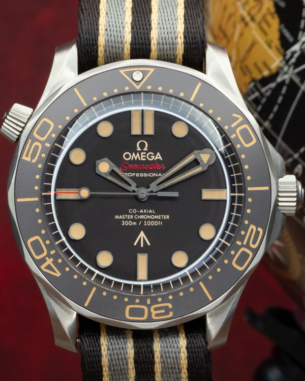 2022 Omega Seamaster Diver 300M "007 No Time to Die" Edition 42MM Brown Dial Textile Strap (210.92.42.20.01.001)
