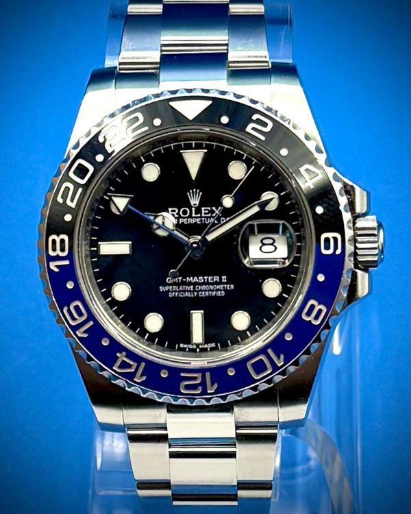 2018 Rolex GMT-Master II "Batman" 40MM Black Dial Oyster Bracelet (116710BLNR)