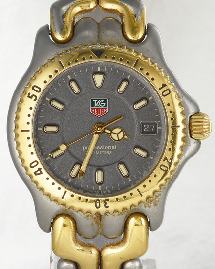 Tag Heuer Professional 37MM Quartz Grey Dial Steel Bracelet (WG1220-K0)