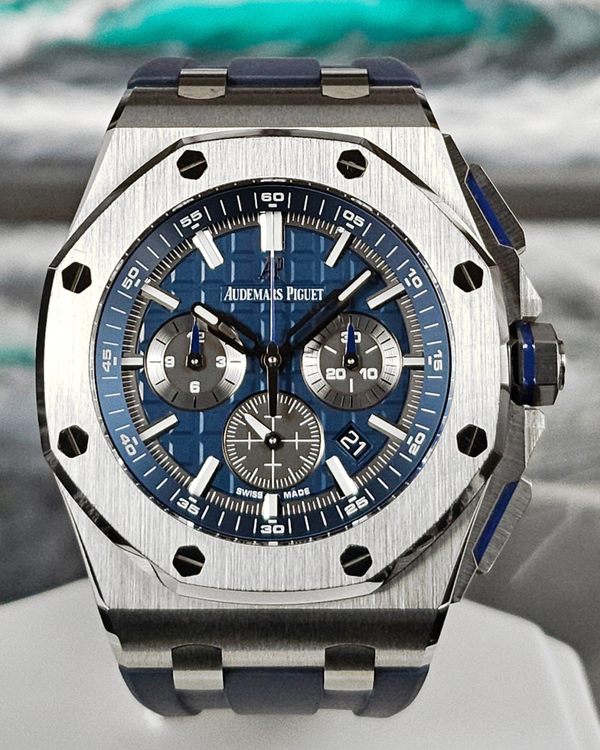 2019 Audemars Piguet Royal Oak Offshore 42MM Blue Dial Rubber Strap (26480TI.OO.A027CA.01)