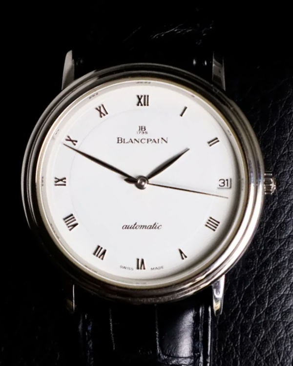 Blancpain Villeret 33.7MM White Dial Leather Strap (1151-1127-55)