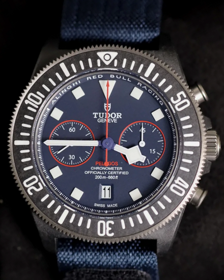 2025 Tudor Pelagos FXD Chrono "Alinghi Red Bull Racing Edition" 43MM Blue Dial Textile Strap (25807KN)