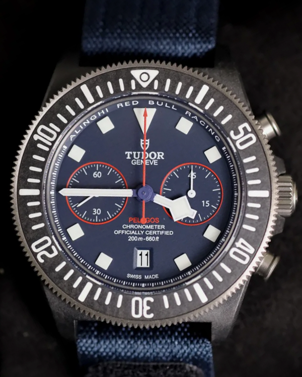 2025 Tudor Pelagos FXD Chrono "Alinghi Red Bull Racing Edition" 43MM Blue Dial Textile Strap (25807KN)