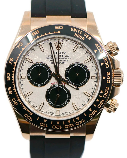 2025 Rolex Cosmograph Daytona 40MM Meteorite Dial Rubber Strap (126515LN)
