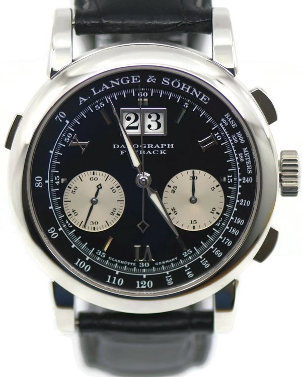 2008 A. Lange & Söhne Datograph 39MM Black Dial Leather Strap (403.035)