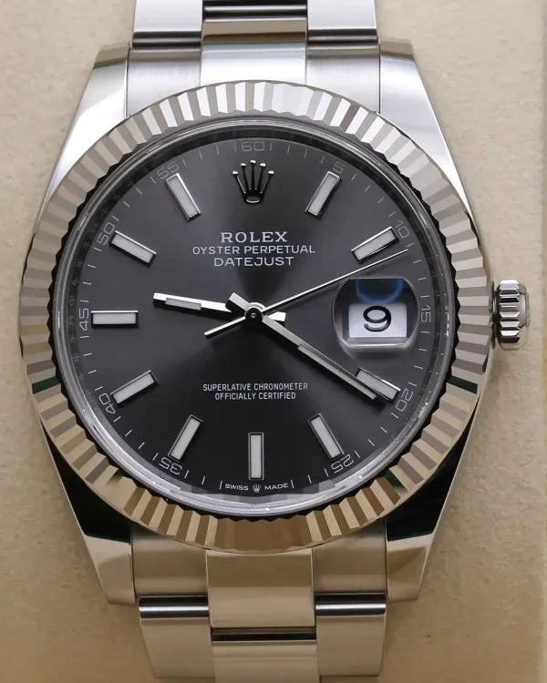 2025 Rolex Datejust 41MM Slate Dial Oyster Bracelet (126334)