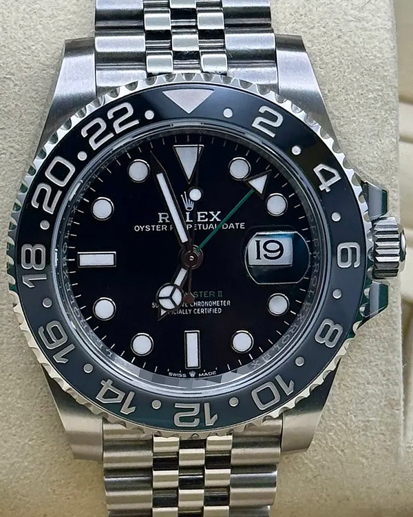 2025 Rolex GMT-Master II "Bruce Wayne" 40MM Black Dial Jubilee Bracelet (126710GRNR)