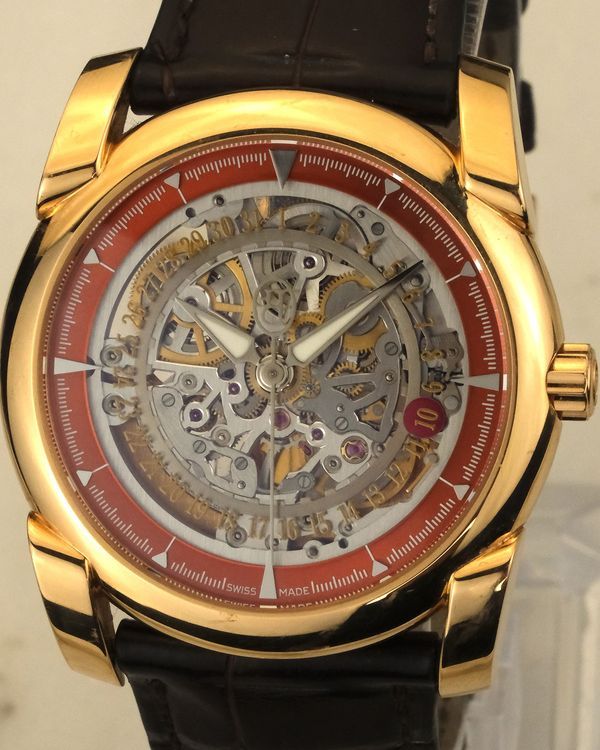 Parmigiani Fleurier Tonda 42MM Skeleton Dial Leather Strap (PFC232)