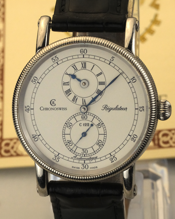 Chronoswiss Regulator 38MM White Dial Leather Strap (CH1223)