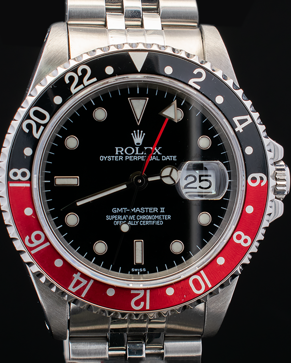 Rolex GMT-Master II "Coke" 40MM Black Dial Jubilee Bracelet (16710)