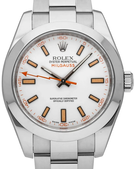 Rolex Milgauss 40MM White Dial Oyster Bracelet (116400)