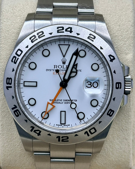 2021 Rolex Explorer II "Polar" 42MM White Dial Oyster Bracelet (216570)