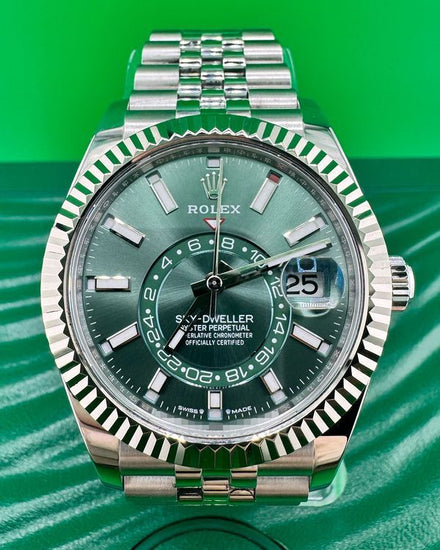 2023 Rolex Sky-Dweller 42MM Green Dial Jubilee Bracelet (336934)