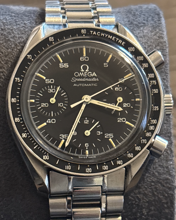 Omega Speedmaster Reduced 39MM Black Dial Steel Bracelet (3510.50.00)