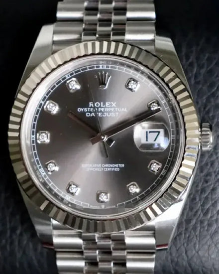 Rolex Datejust 41MM Slate Dial Jubilee Bracelet (126334)