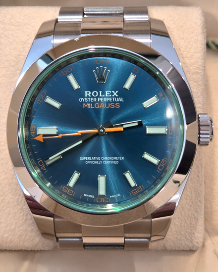 2022 Rolex Milgauss 40MM Blue Dial Oyster Bracelet (116400GV)