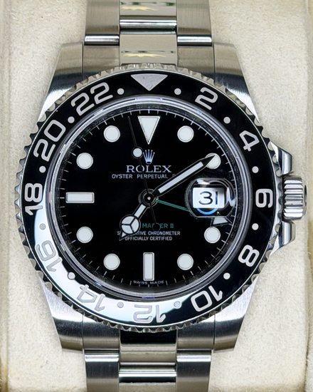 2009 Rolex GMT-Master II 40MM Black Dial Oyster Bracelet (116710LN)