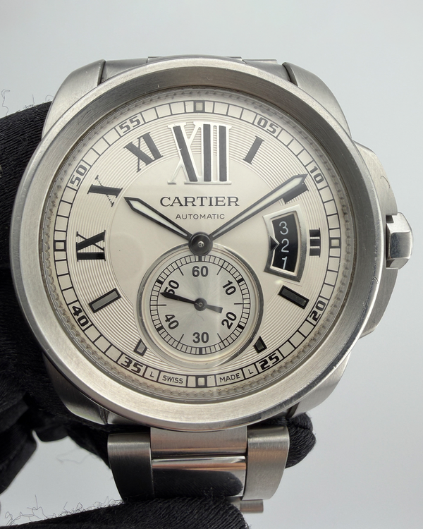 Cartier Calibre de Cartier 42MM Silver Dial Steel Bracelet (W7100015)