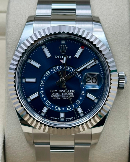 2026 Rolex Sky-Dweller 42MM Blue Dial Oyster Bracelet (336934)