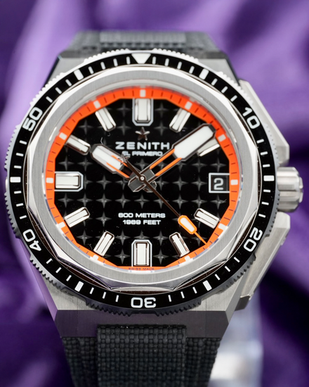 2026 Zenith Defy Extreme Diver 42.5MM Black Dial Rubber Strap (95.9600.3620/21.I300)