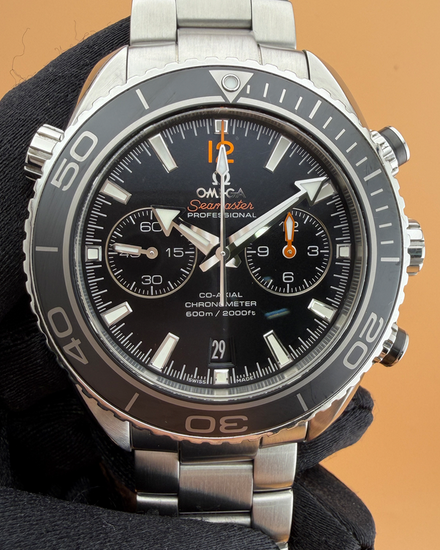 2018 Omega Seamaster Planet Ocean 600M Chronograph 45.5MM Black Dial Steel Bracelet (232.30.46.51.01.003)