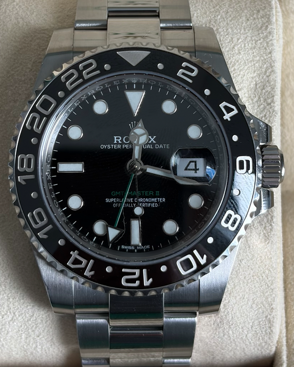2018 Rolex GMT-Master II 40MM Black Dial Oyster Bracelet (116710LN)