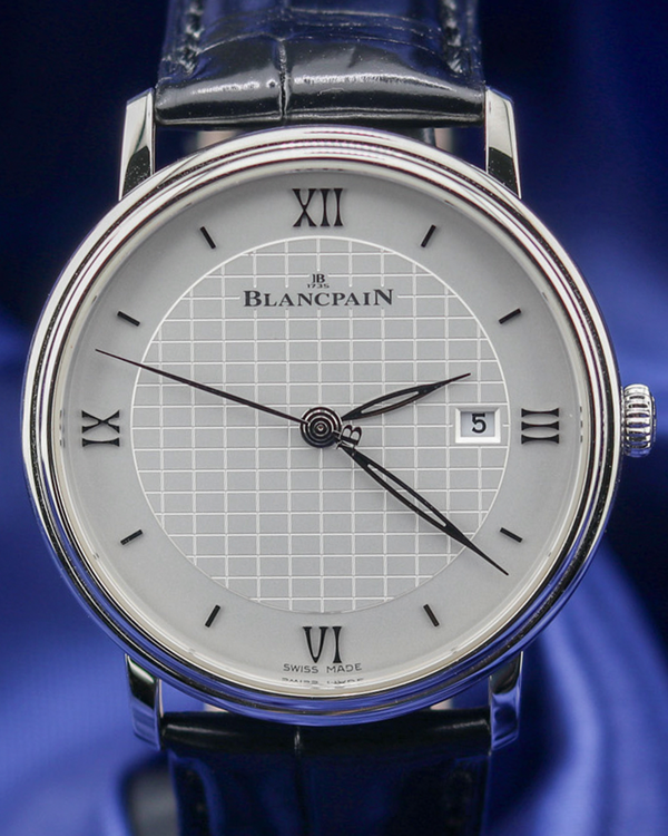 2022 Blancpain Villeret Ultra-Slim 40MM White Dial Leather Strap (6651-1143-55B)