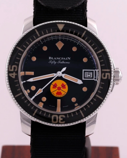 2021 Blancpain Fifty Fathoms "No Rad" L.E. 40MM Black Dial Textile Strap (5008D 1130 B64A)