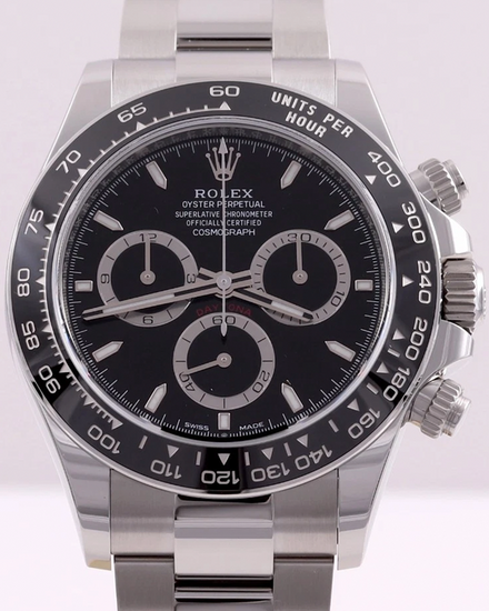 2024 Rolex Cosmograph Daytona 40MM Black Dial Oyster Bracelet (126500LN)