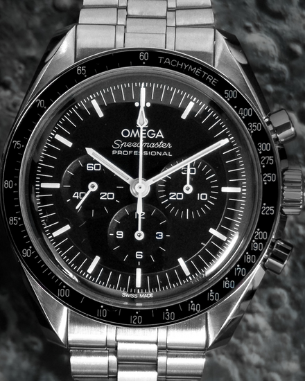 2022 Omega Speedmaster Professional Moonwatch 42MM Black Dial Steel Bracelet (310.30.42.50.01.001)