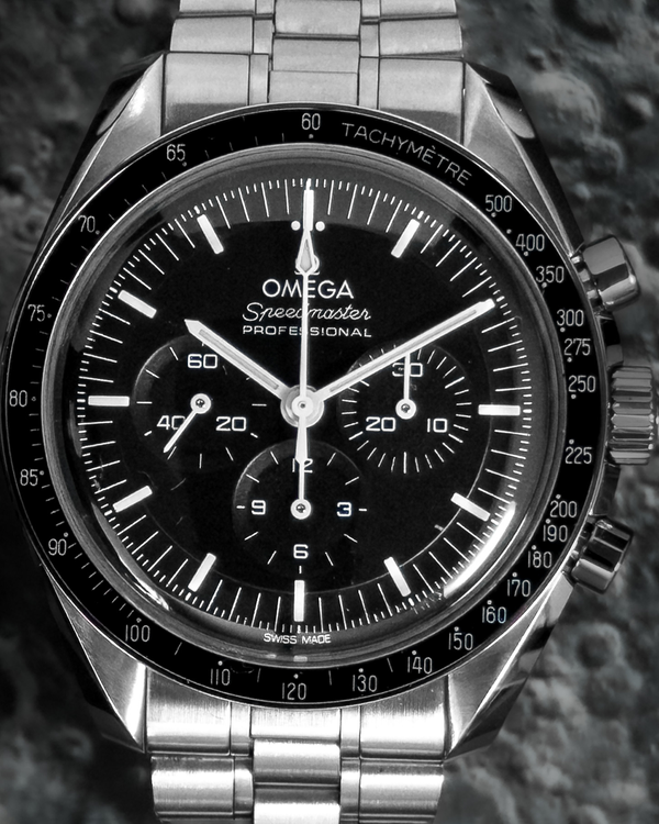 2022 Omega Speedmaster Professional Moonwatch 42MM Black Dial Steel Bracelet (310.30.42.50.01.001)