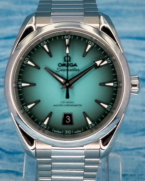 No Reserve - 2025 Omega Seamaster Aqua Terra 150M "Shades" 38MM Turquoise Dial Steel Bracelet (220.10.38.20.03.005)