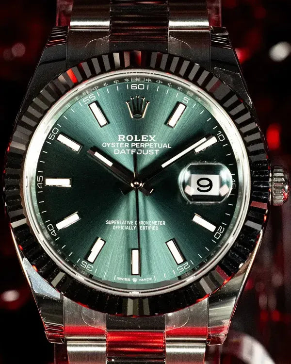2025 Rolex Datejust 41MM Green Dial Oyster Bracelet (126334)