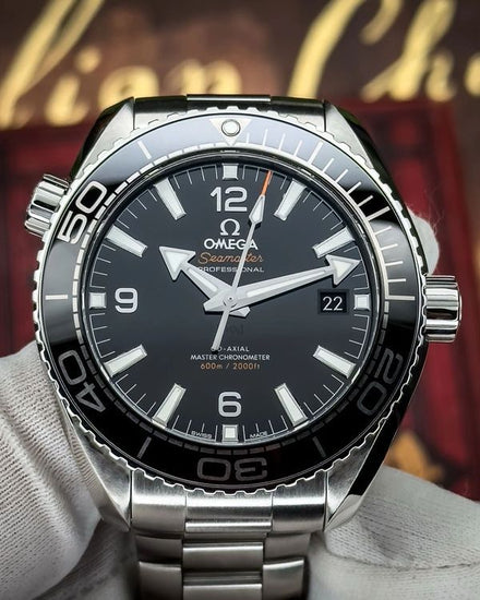 2019 Omega Seamaster Planet Ocean 600M 43.5MM Black Dial Steel Bracelet (215.30.44.21.01.001)