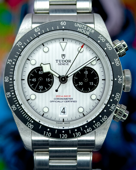2024 Tudor Black Bay Chrono "Panda" 41MM White Dial Steel Bracelet (79360N)
