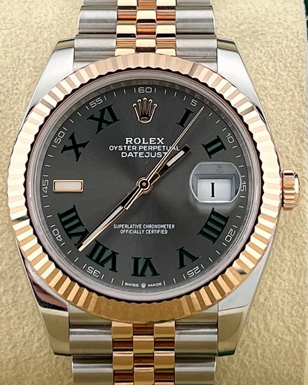2023 Rolex Datejust "Wimbledon" 41MM Slate Dial Two-Tone Jubilee Bracelet (126331)