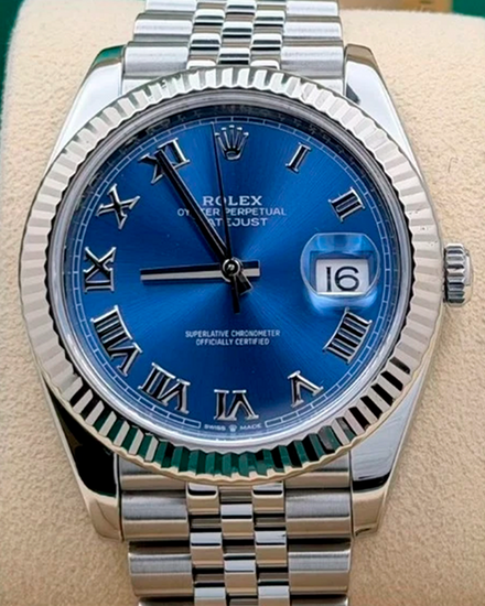 2019 Rolex Datejust 41MM Blue Dial Jubilee Bracelet (126334)