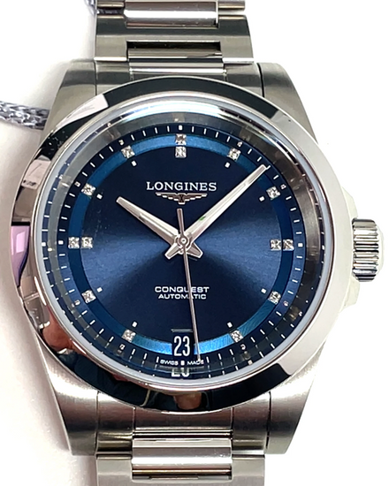 2026 Longines Conquest 34MM Blue Dial Steel Bracelet (L3.430.4.97.6)