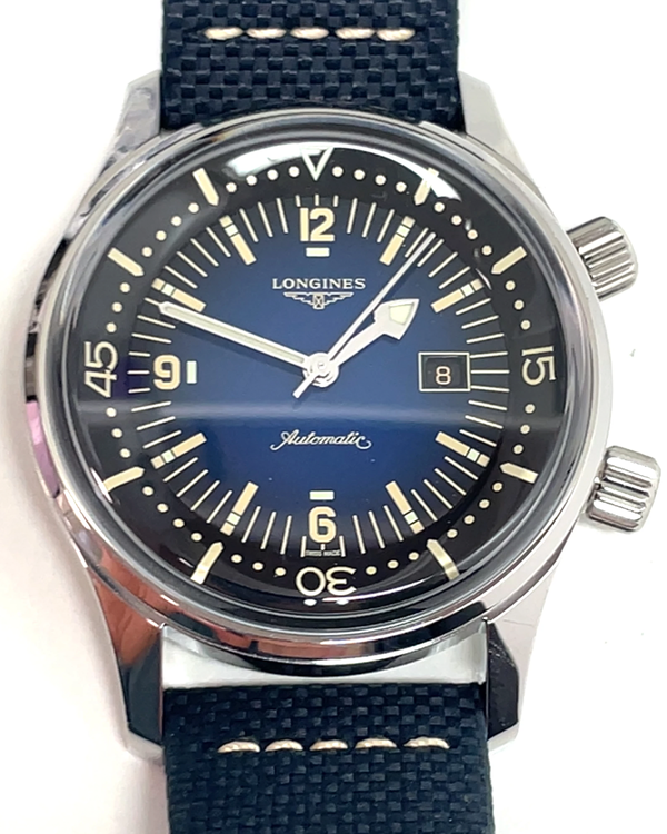 2026 Longines Heritage Legend Diver 36MM Blue Dial Textile Strap (L3.374.4.90.2)